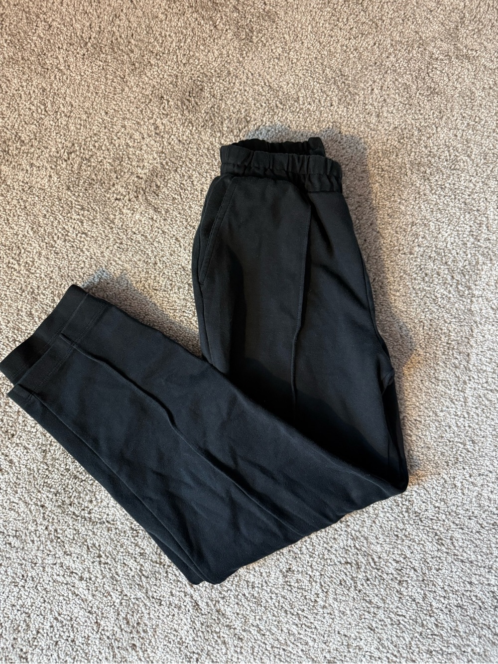 Black Women's Elastic-Waist Sweatpants